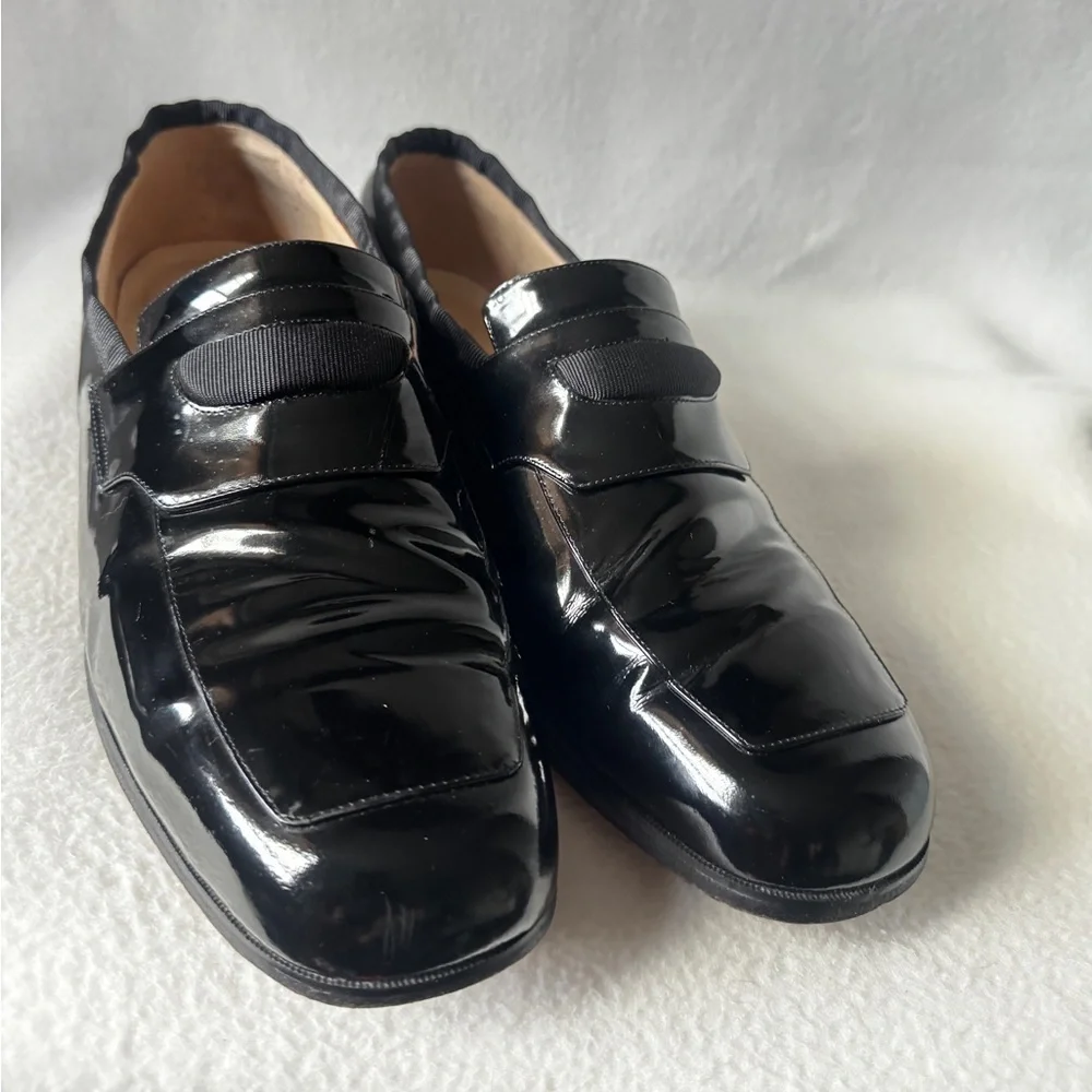 Andrew Fezza Size 10 1/2 Men’s Black Leather Dresss Shoes.